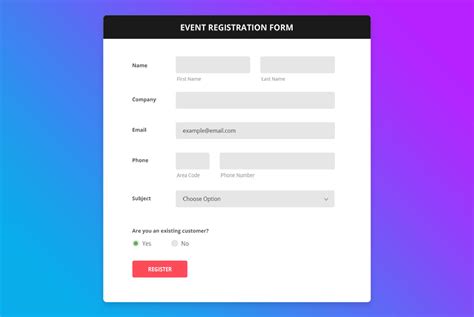 Registration Info .
